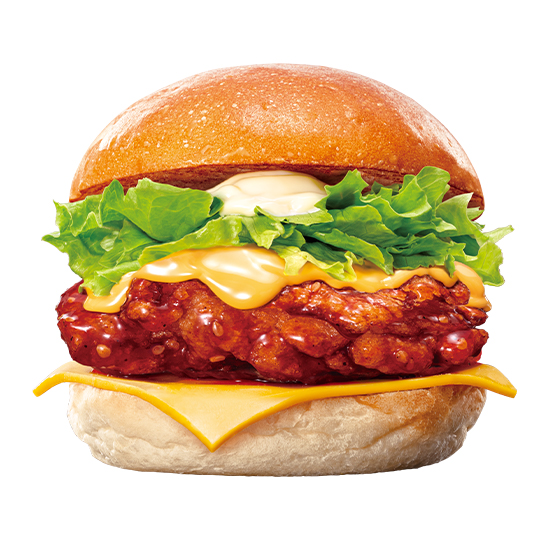 チーズヤンニョムチキンバーガー