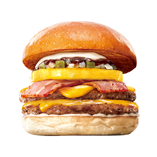 ダブルBBQパイン絶品チーズバーガー