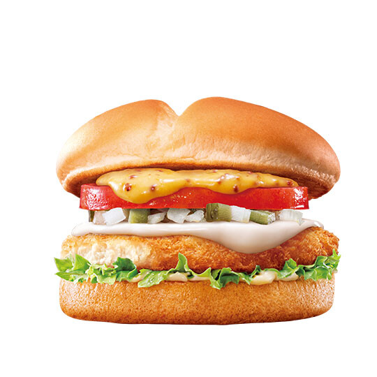 トマト＆チーズのチキンカツバーガー